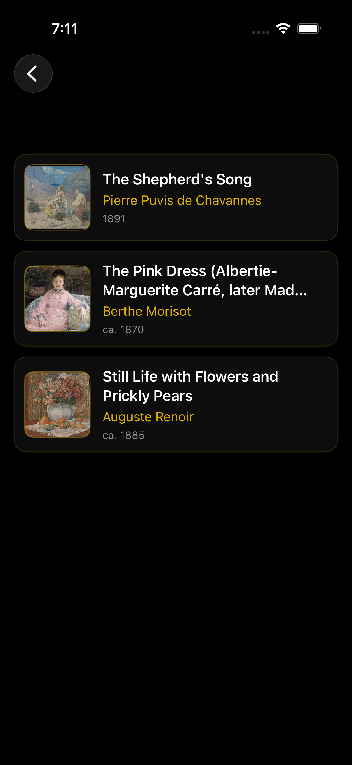 Met Museum App screen 3