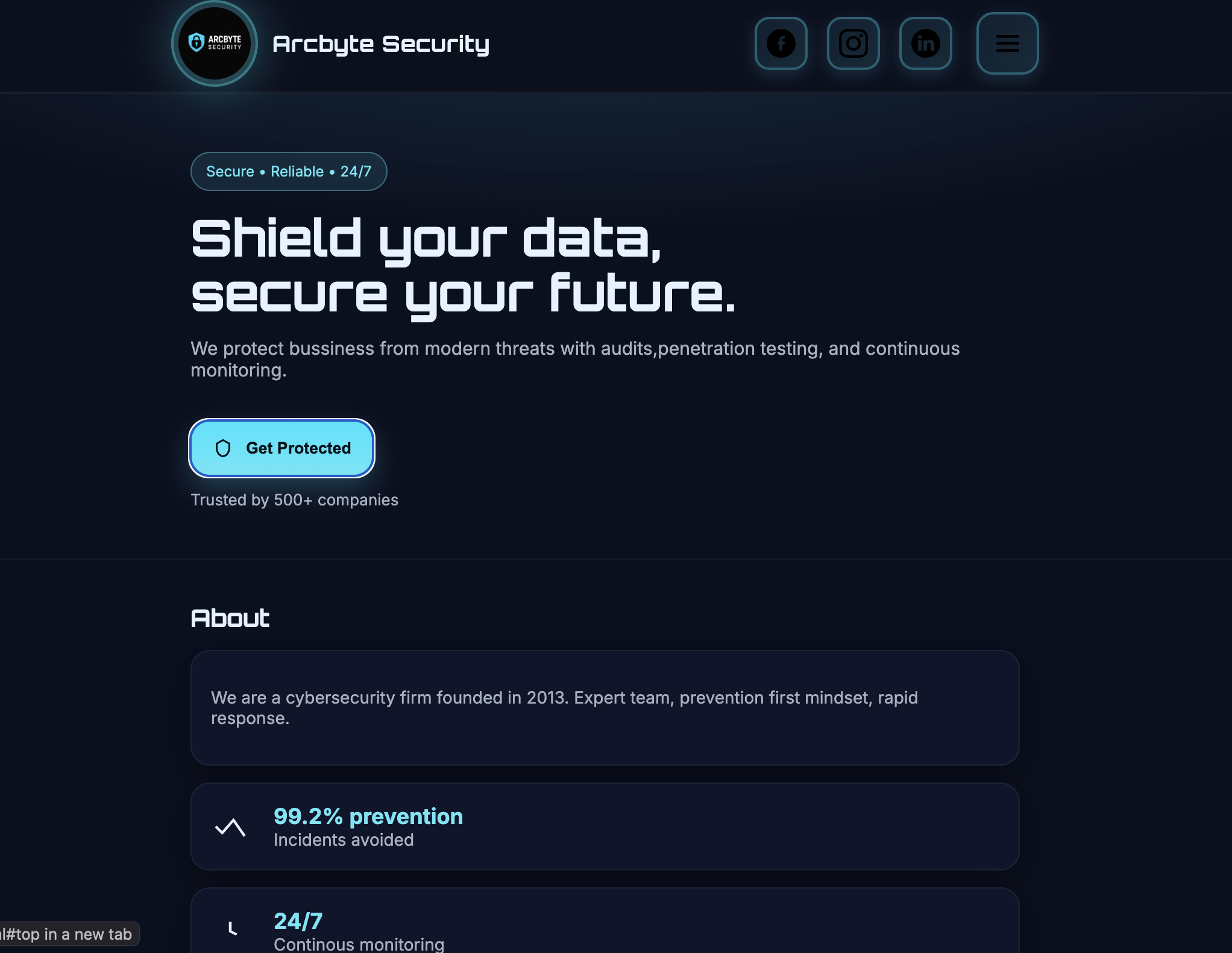 Arc Browser Extension - Main interface