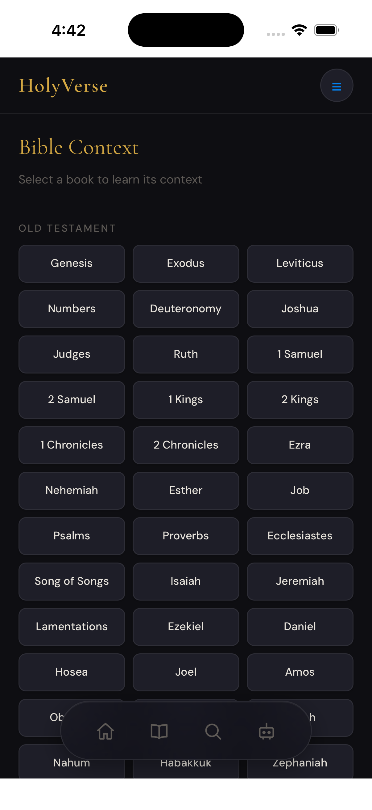 HolyVerse iOS app screenshot 4